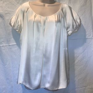 White House Black Market 100% Silk Blouse Medium